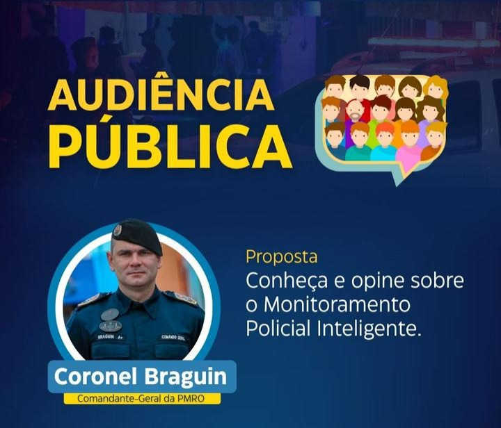 Cerejeiras recebe Audiência Pública da Polícia Militar para discutir segurança nesta quarta-feira (22)