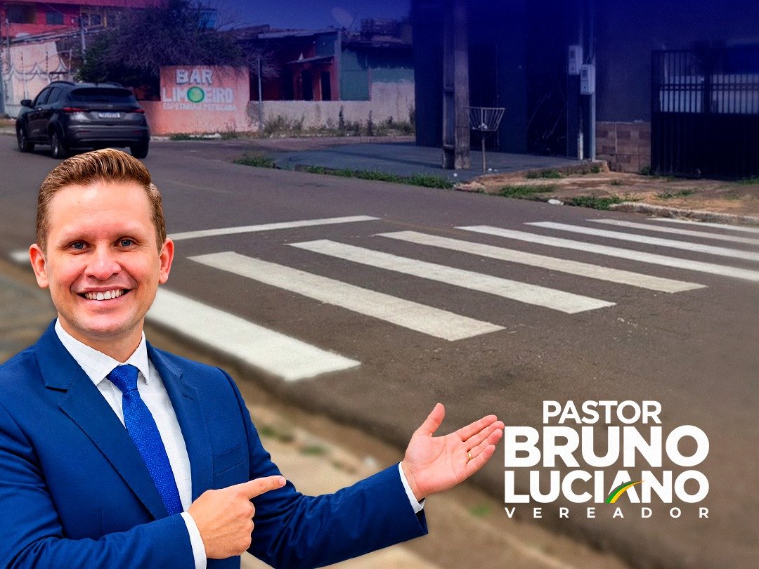 DEMANDA ATENDIDA: BAIRRO CONCEIÇÃO RECEBE NOVA FAIXA DE PEDESTRES APÓS SOLICITAÇÃO DE PASTOR BRUNO LUCIANO