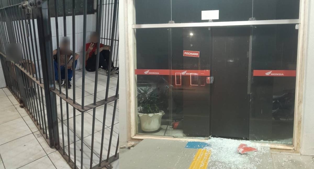 Tentativa de furto em concessionária encerra com menores detidos na capital