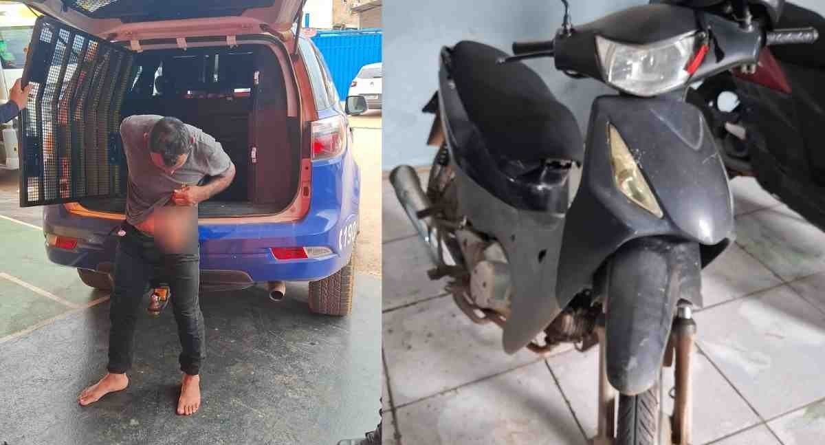 Moto roubada é recuperada depois de abordagem no bairro Renascer