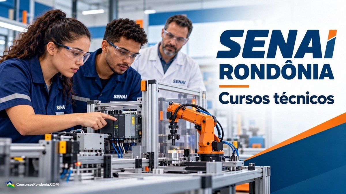 Senai anuncia 1.645 vagas em cursos técnicos gratuitos em Rondônia