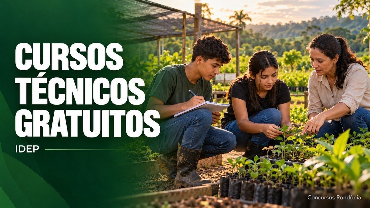 Idep abre 200 vagas em cursos técnicos gratuitos em Pimenta Bueno
